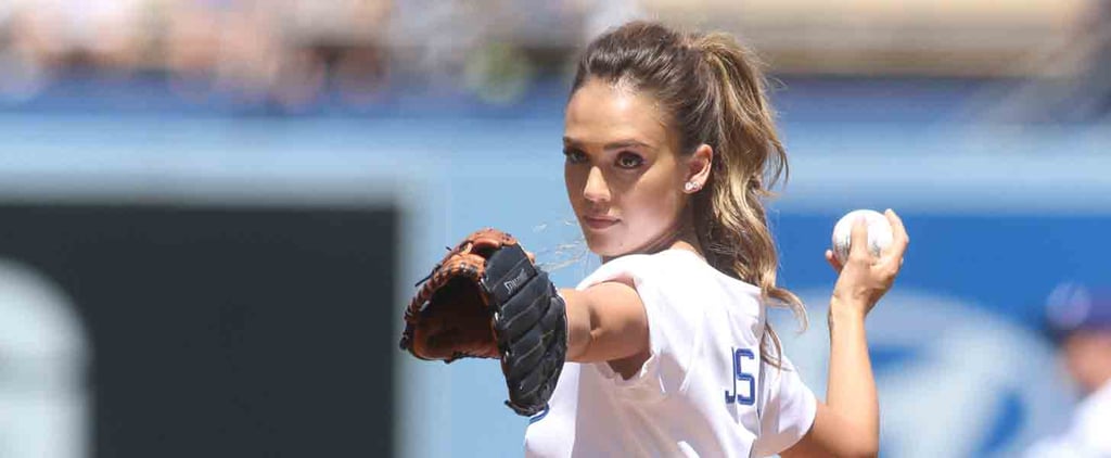 Stars Throwing the First Pitch at Baseball Games