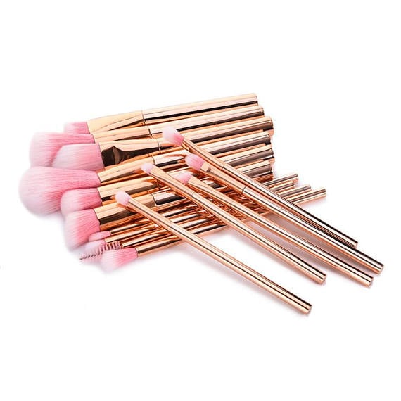 TC Sweet Home 15-Piece Rose Gold Brush Set