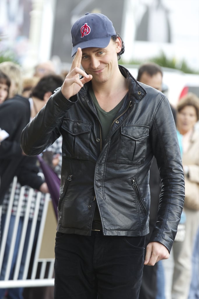 Tom gave a tip of his cap.