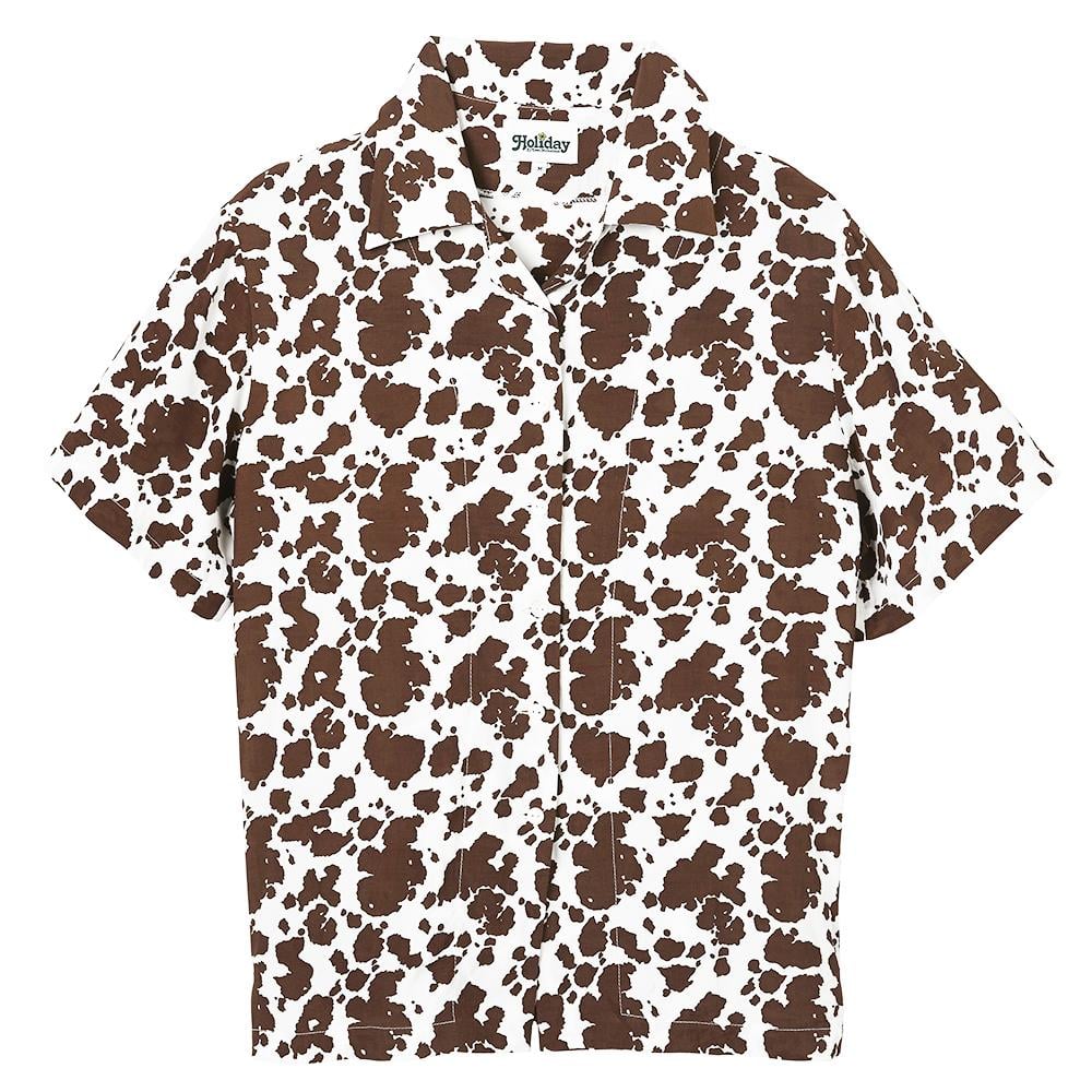 Holiday the Label Bowling Shirt Cowhide
