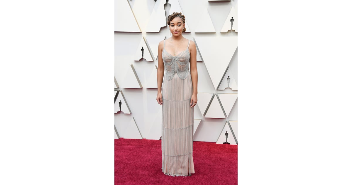 Amandla Stenberg at the 2019 Oscars These Oscars Gowns Are So Glamorous You ll Wish You Weren t Wearing Joggers POPSUGAR Fashion UK Photo 127