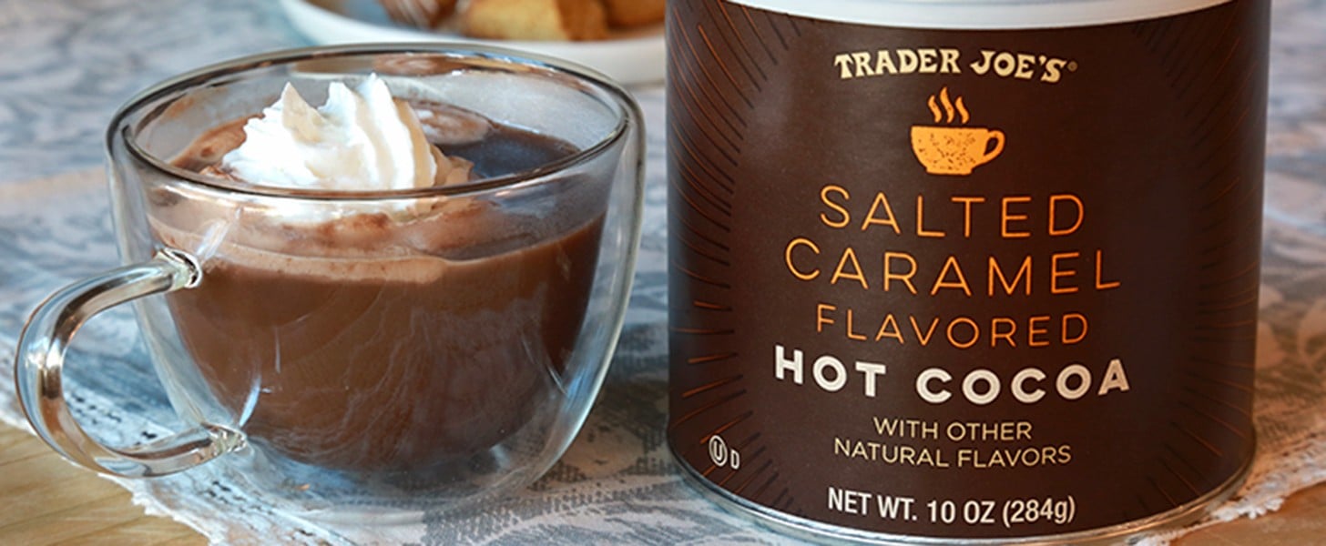 Trader joe's store sipping chocolate