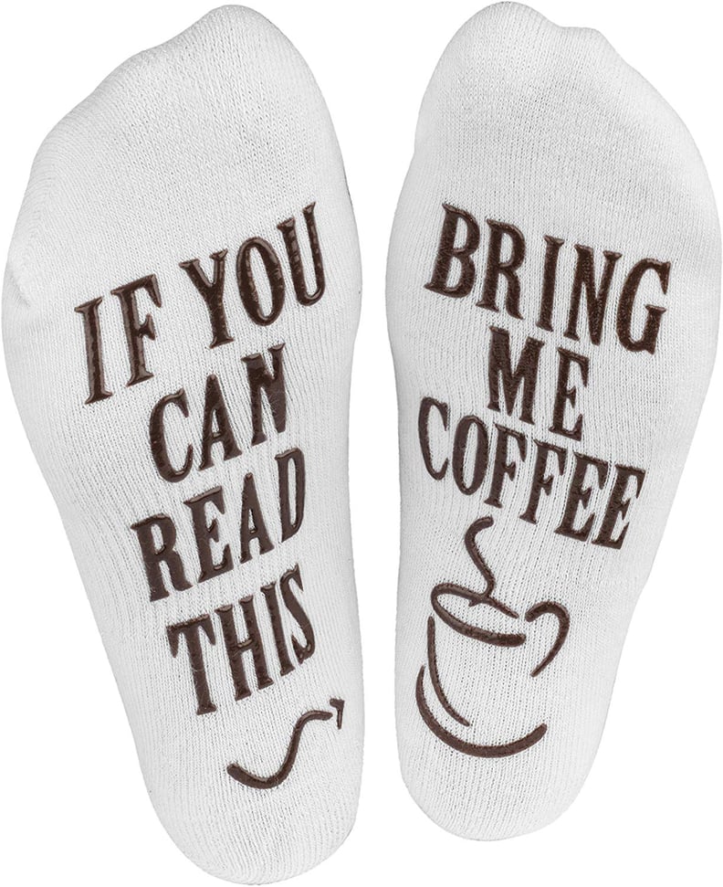 Haute Soiree "If You Can Read This, Bring Me Coffee" Novelty Socks