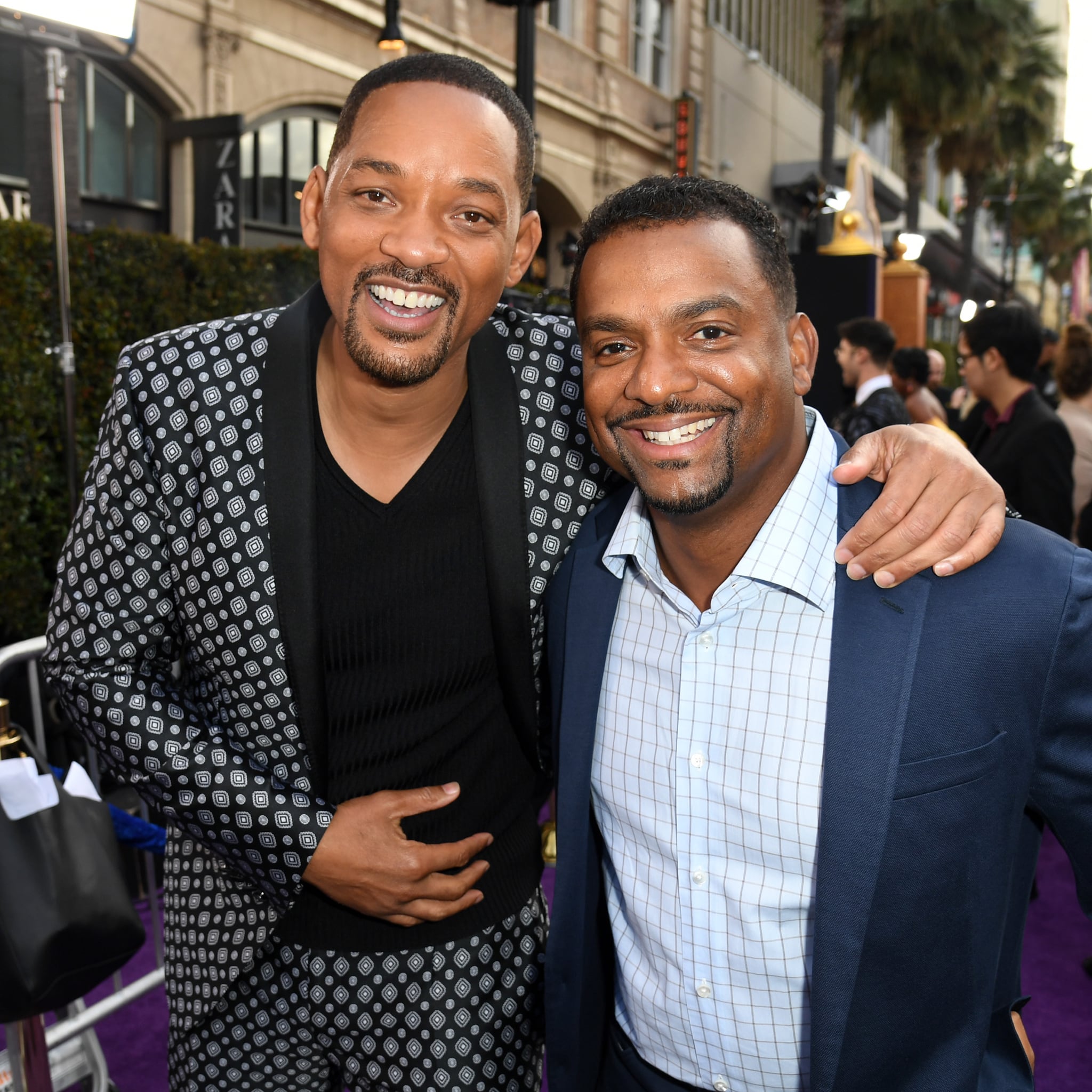 Will Smith and Alfonso Ribeiro at the Aladdin Premiere Co-Stars | POPSUGAR  Celebrity