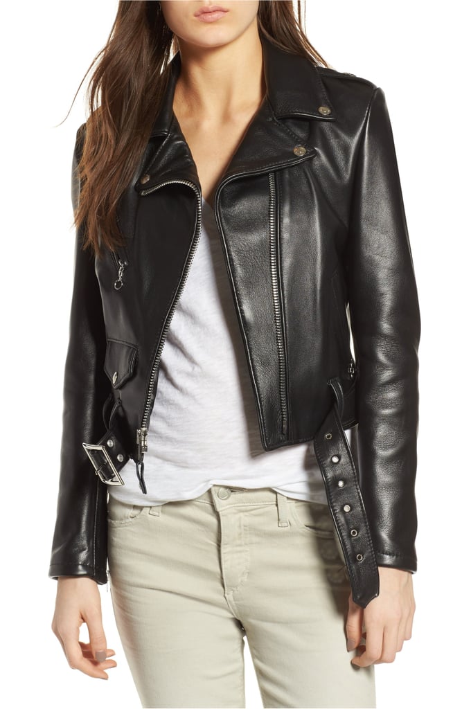 Schott NYC Perfecto Crop Leather Jacket | Princess Beatrice's Black ...