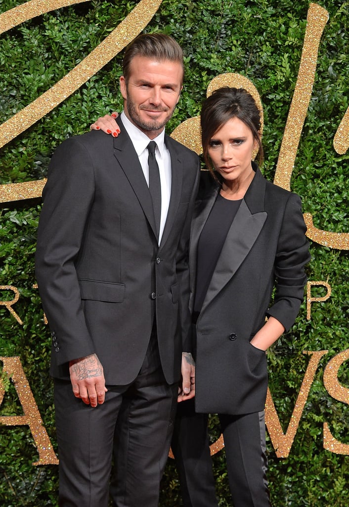 David and Victoria Beckham British Fashion Awards 2015