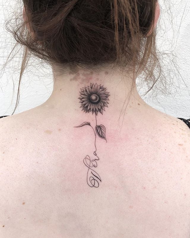 Back Neck Tattoos For Females