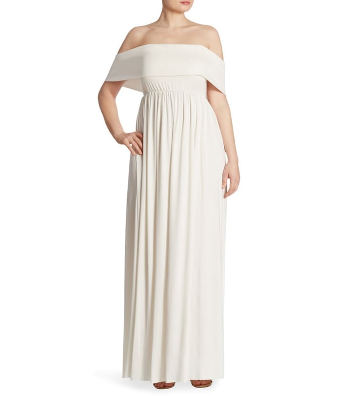 Rachel Pally's Off-the-Shoulder Gown ($277) is a dream for brides who ...