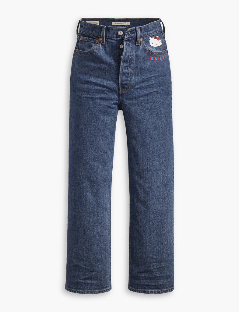 Levi's x Hello Kitty Ribcage Straight Ankle Jeans