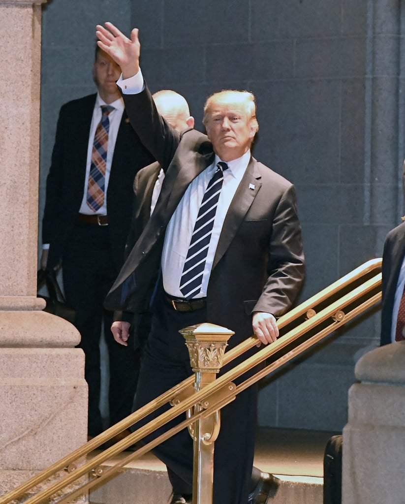 Melania Trump Black Dress at Trump Hotel in New York