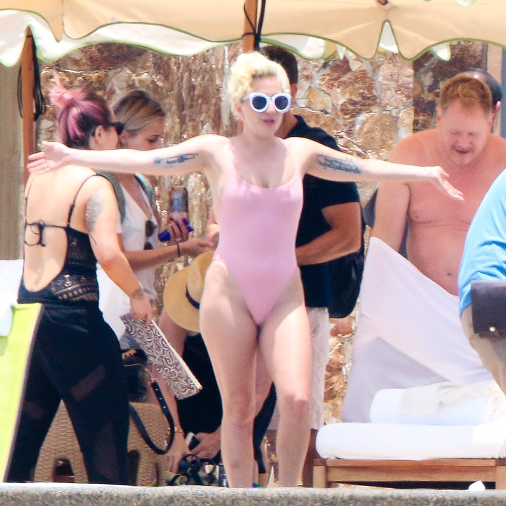 Lady Gaga Wearing Swimsuit in Mexico After Breakup July 2016