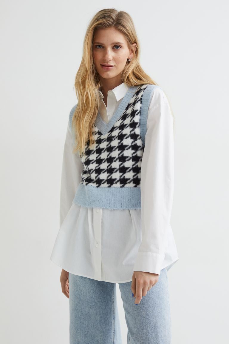 Your New Layering BFF: H&M Jacquard-Knit Sweater Vest
