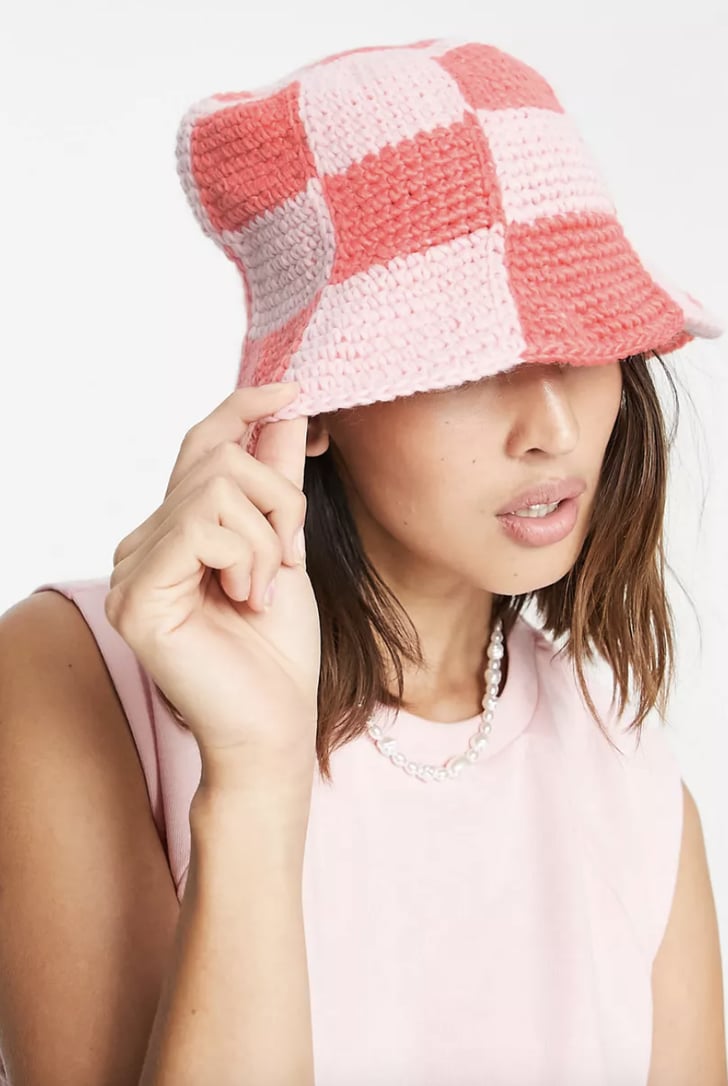 ASOS Reclaimed Crochet Bucket Hat How to Wear the Crochet Trend For Winter POPSUGAR Fashion