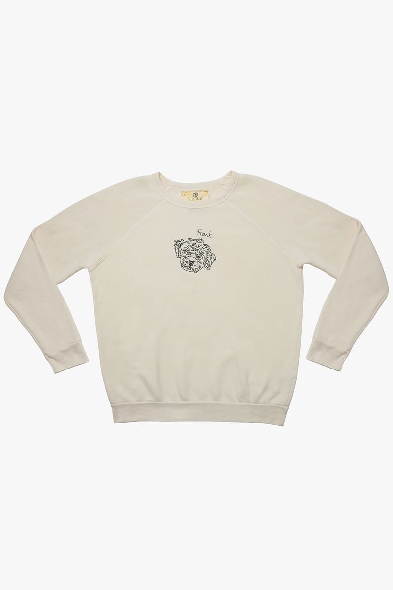 Staud Custom Sweatshirt in Cream