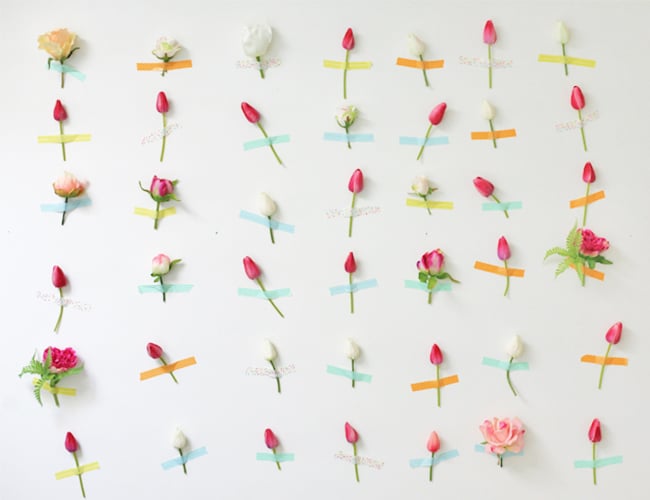 Make a flower wall.