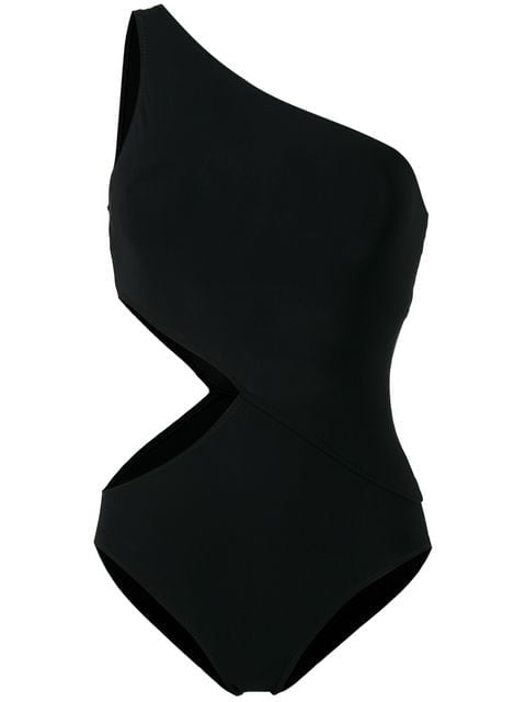 Araks Black Elmar One Shoulder Cutout Swimsuit