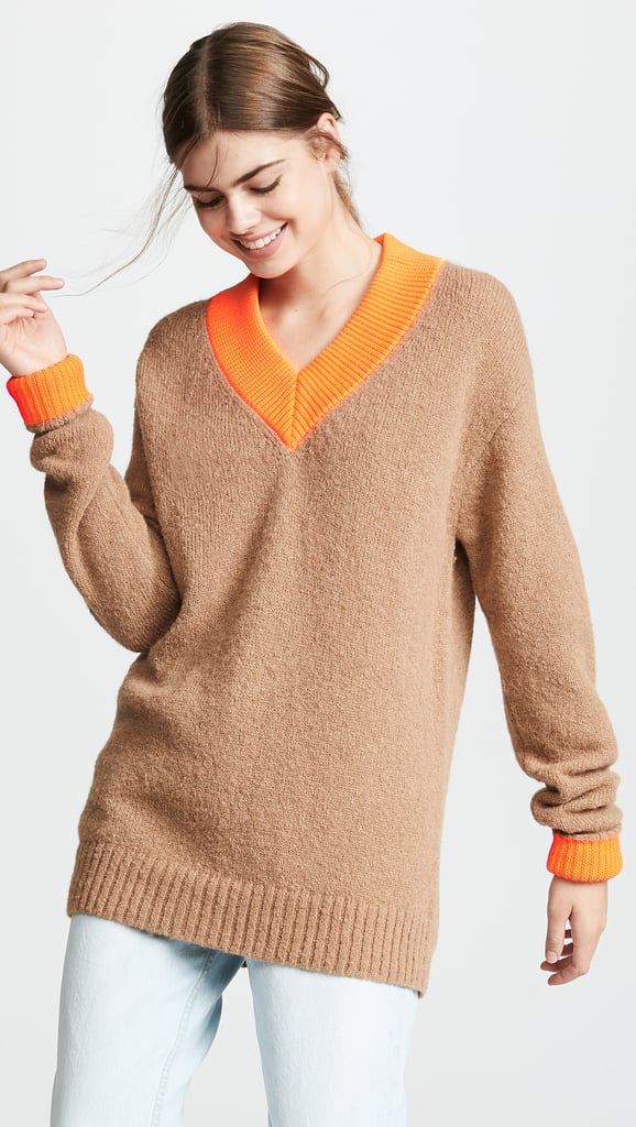 tibi v neck sweater