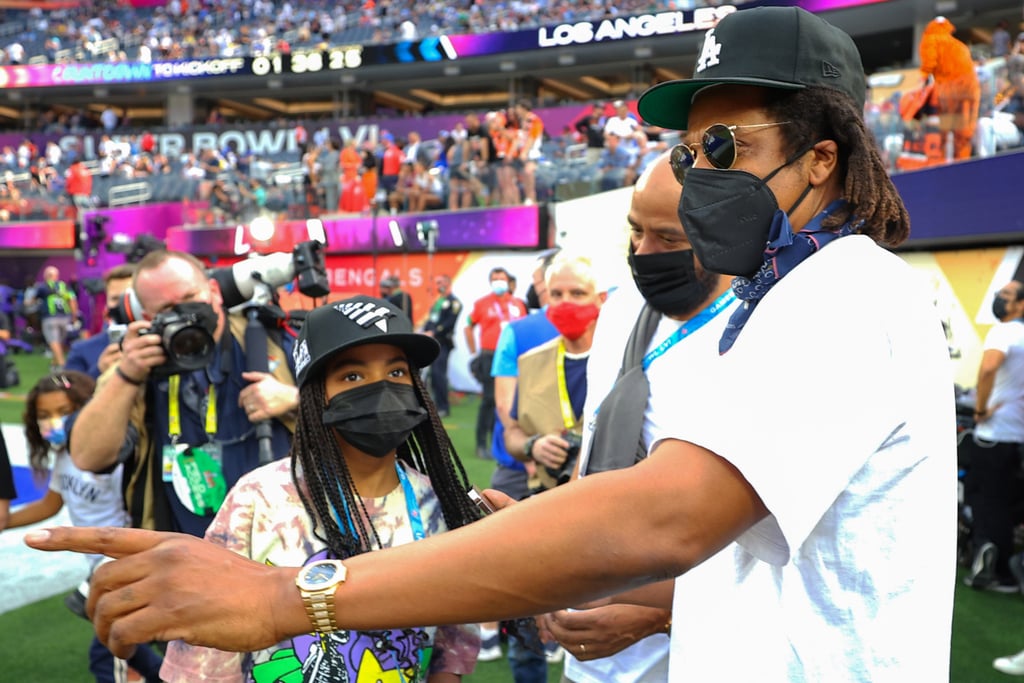 JAY-Z Attends Super Bowl 2022 With Daughter Blue Ivy Carter