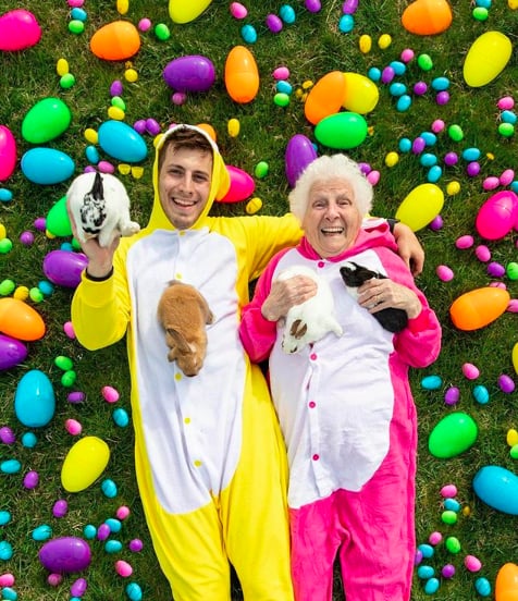Photos of Man Who Dresses Up in Costume With His Grandma