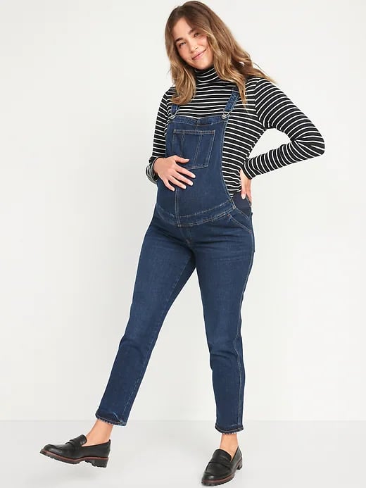 Old Navy Maternity Side-Panel O.G. Straight Jean Overalls
