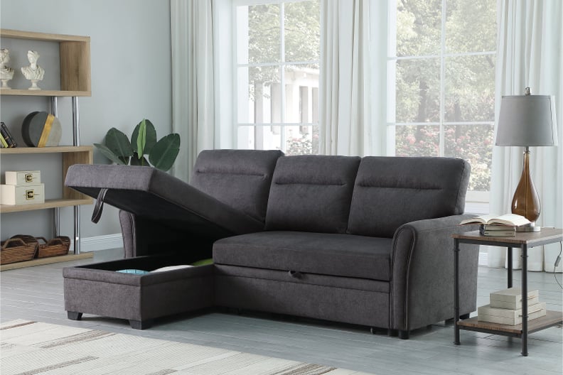 A Twin-Size Sleeper Sofa: Alanie Sectional Sofa Bed