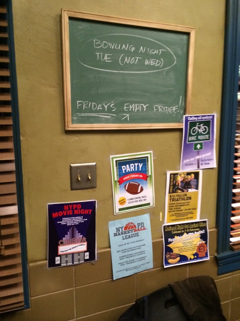 Check out the precinct's bulletin board.