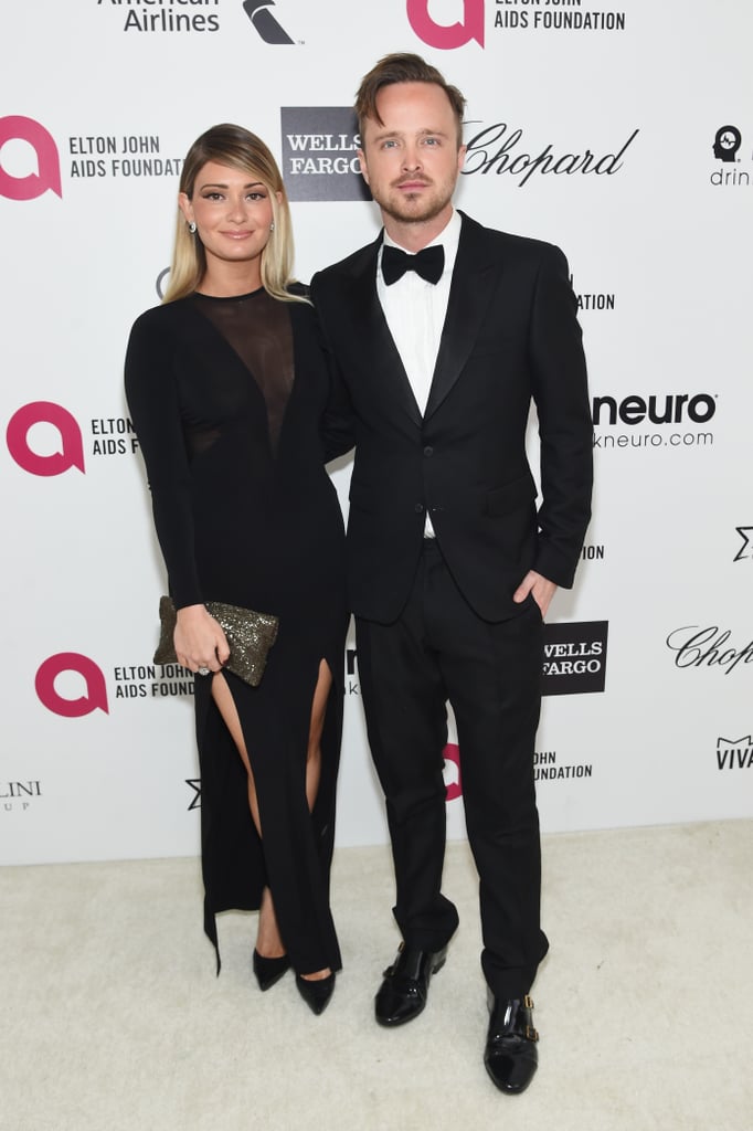 Lauren Parsekian and Aaron Paul | Celebrities at Elton John's Oscars ...