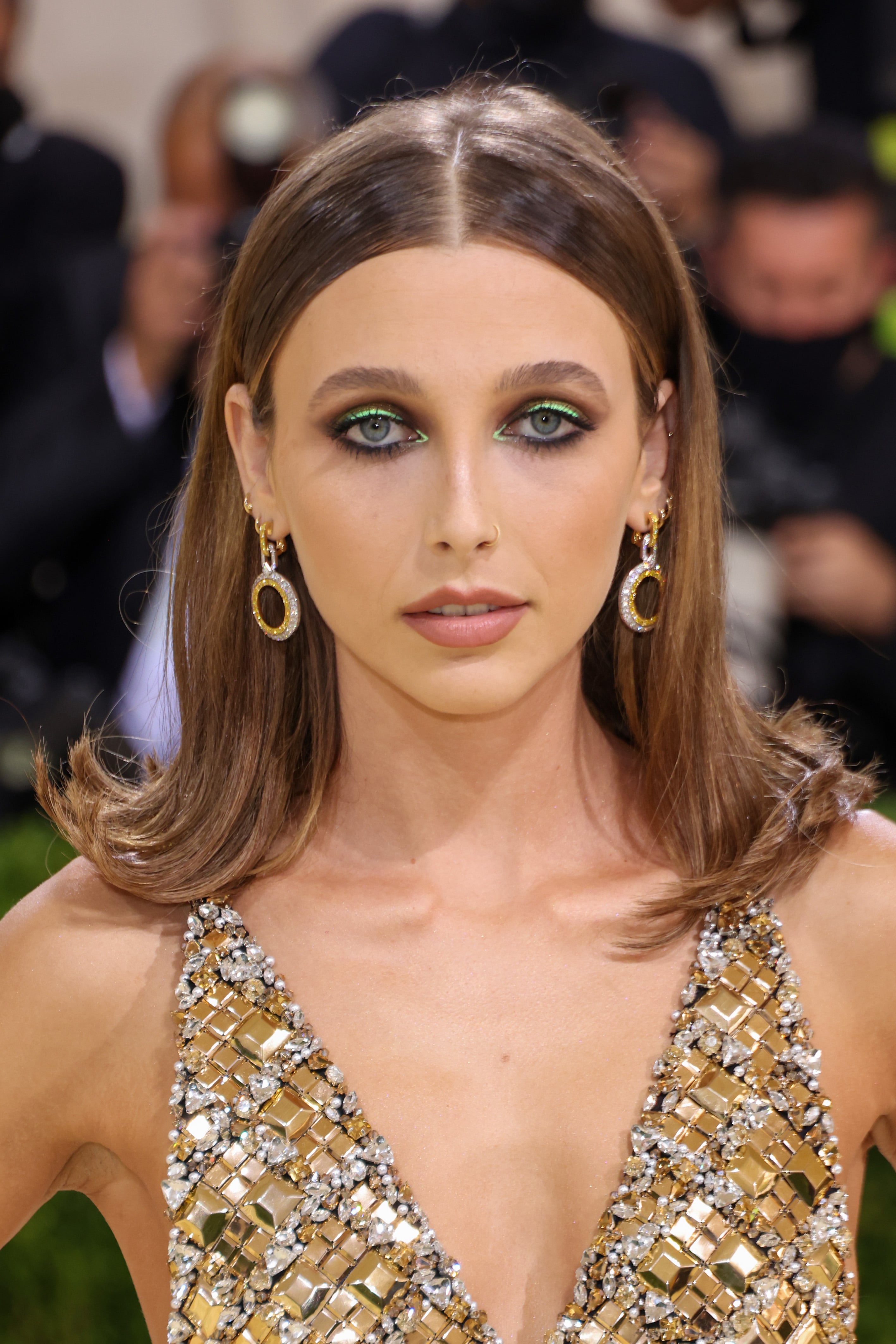 Emma Chamberlain Just Showed UP in a Louis Vuitton Gold Mini at the Met Gala