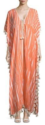 Saks Fifth Avenue Tassle Trim Caftan