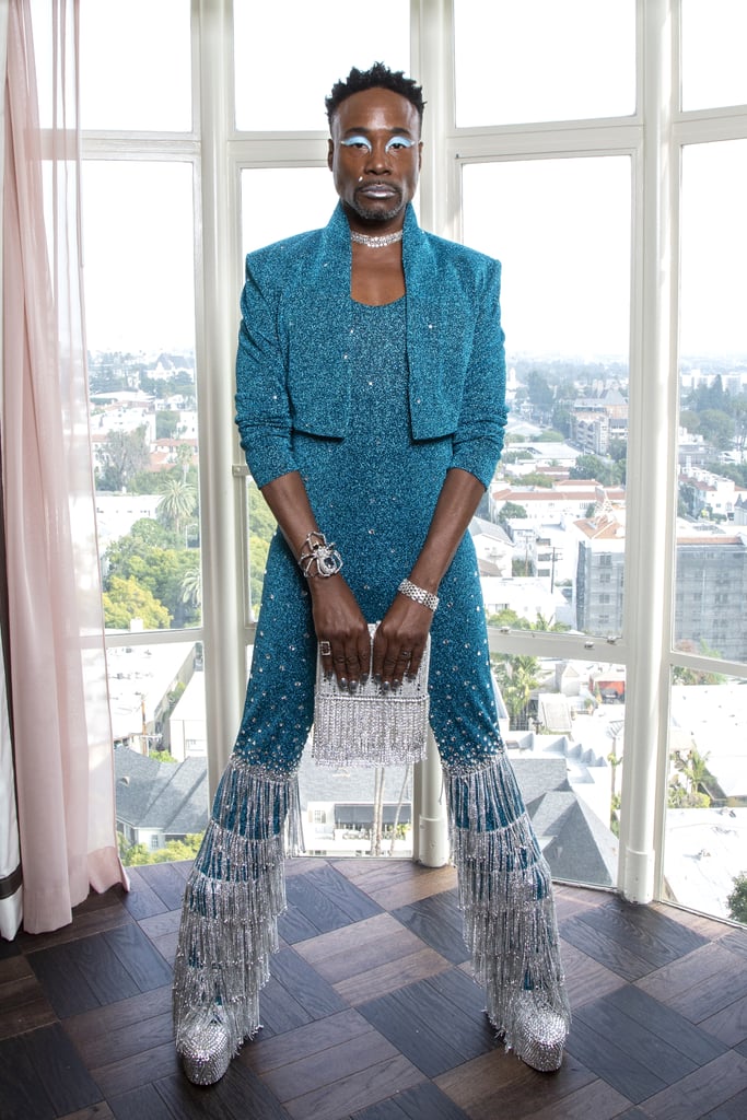 Billy Porter's Blue Sequinned Outfit at the Grammys 2020