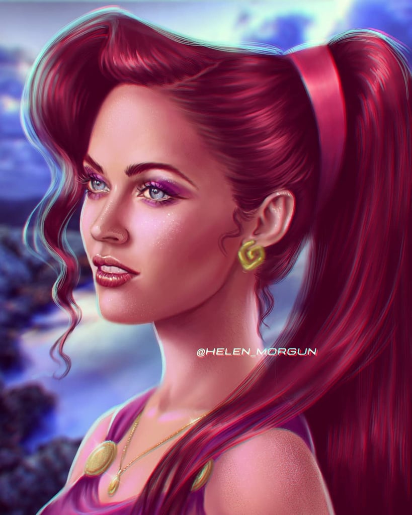 Celebrity Princess Megan Fox As Megara Best Disney Princess Fan Art 