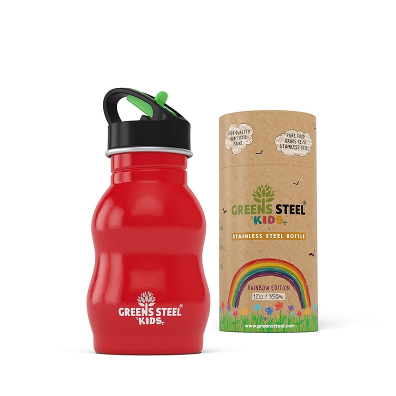 CamelBak Eddy Rainbow Print Kids Water Bottle Teal 12 oz