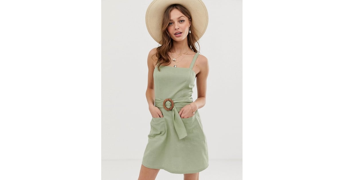 ASOS Square Neck Linen Mini Sundress | Best Graduation ...