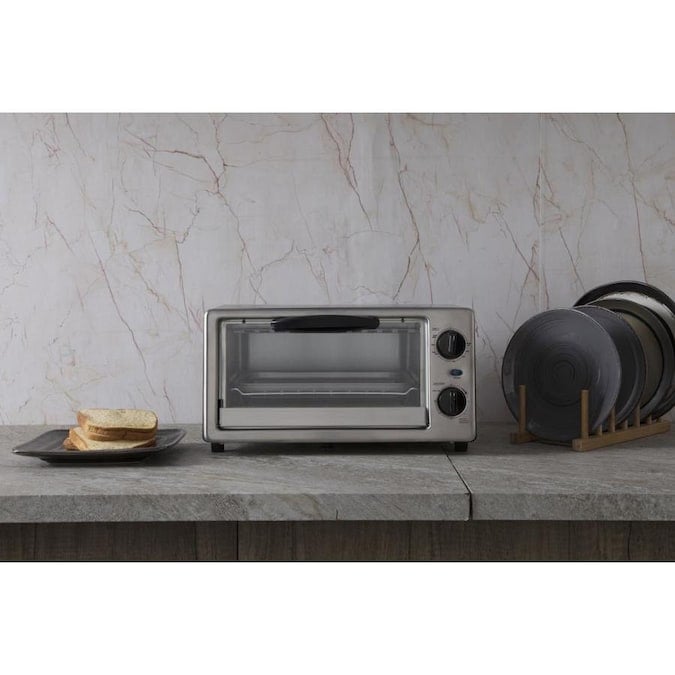 Style Selections 4Slice Stainless Steel Toaster Oven Black Friday
