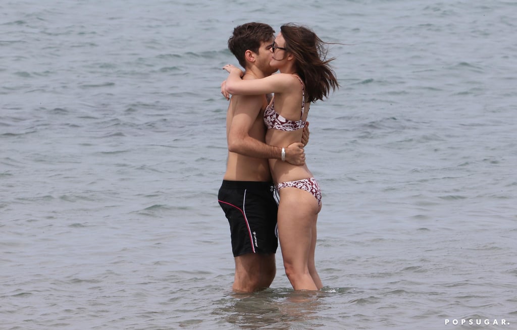 During their May 2013 honeymoon in Corsica, Keira Knightley and husband James Righton looked loved-up on the beach.