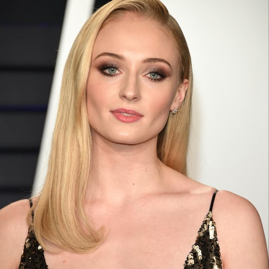 Sophie Turner Blue Eyeliner March 2019