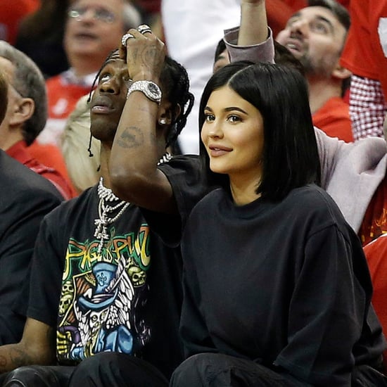 Kylie Jenner and Travis Scott at Basketball Game April 2018