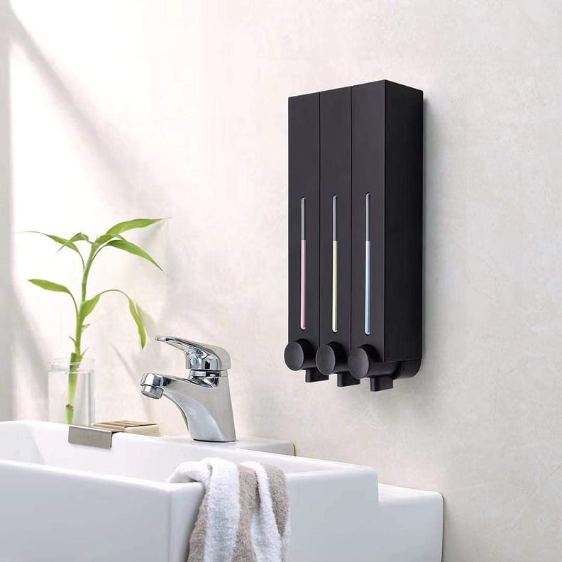 Wall-Mounted Product Dispenser: Balmyspace Refillable Wall-Mount Shower-Dispenser