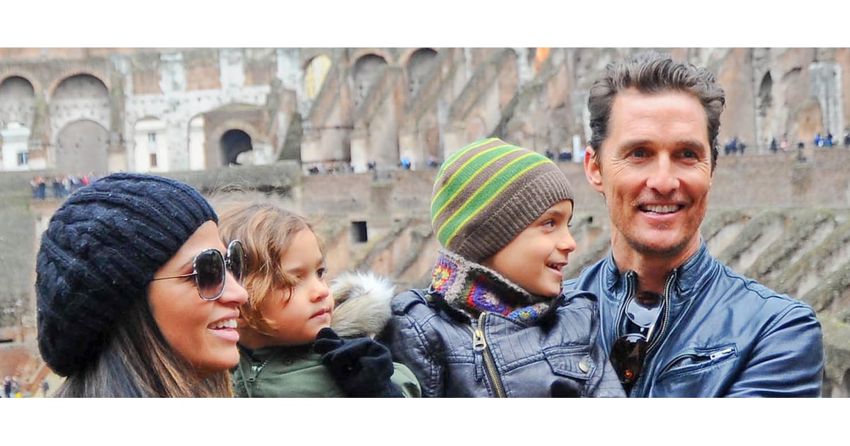 Matthew McConaughey in Rome with His Family | Pictures ...