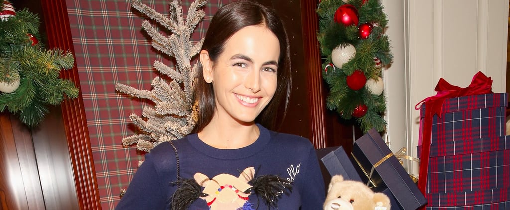 Camilla Belle's Kate Spade Holiday Sweater Dress Dec. 2016