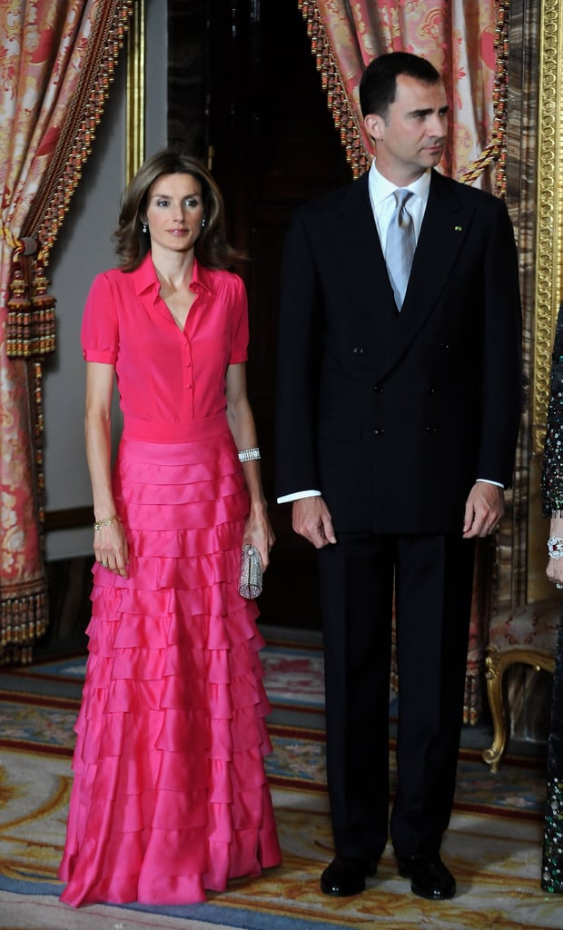 At a dinner for the King of Saudi Arabia in Madrid in July 2008.