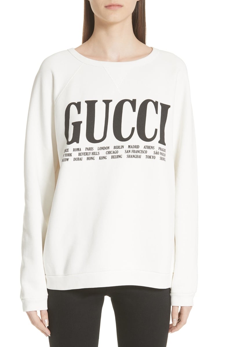 Gucci Felted Cotton Jersey Sweatshirt