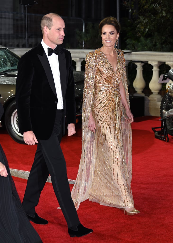 Kate Middleton's Gold Gown at the No Time to Die Premiere