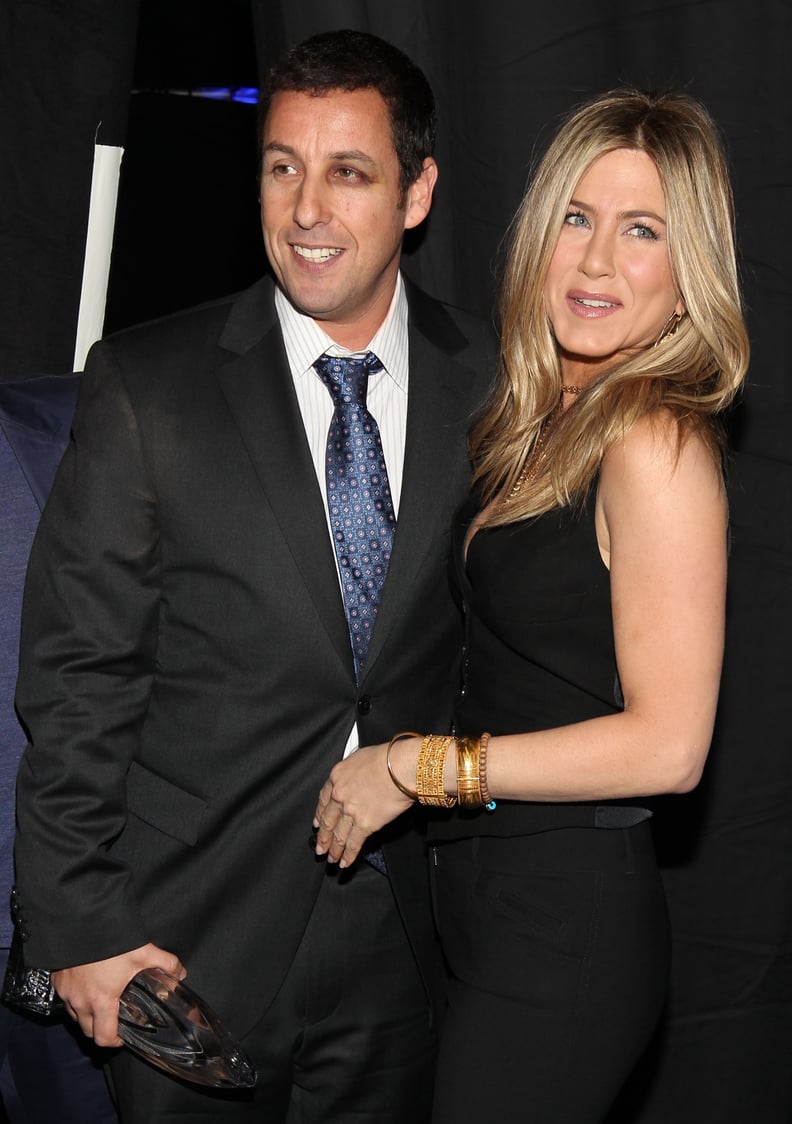 Adam Sandler and Jennifer Aniston at the 2011 People's Choice Awards