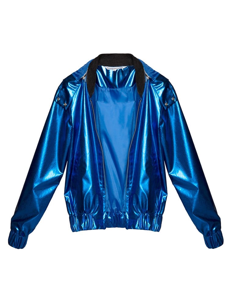 Pixie Market Metallic Bomber Jacket