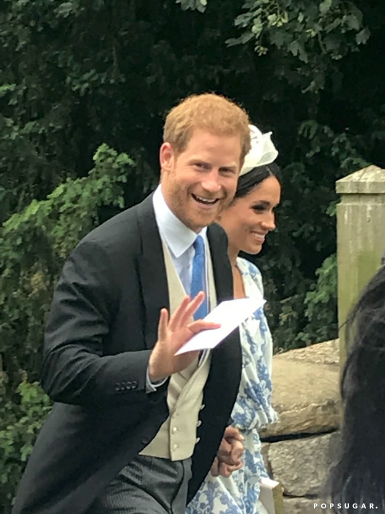 Prince Harry and Meghan Markle at Celia McCorquodale Wedding