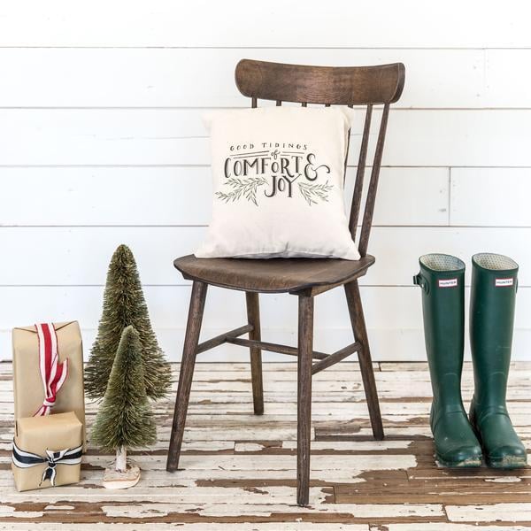Good Tidings Pillow ($36)