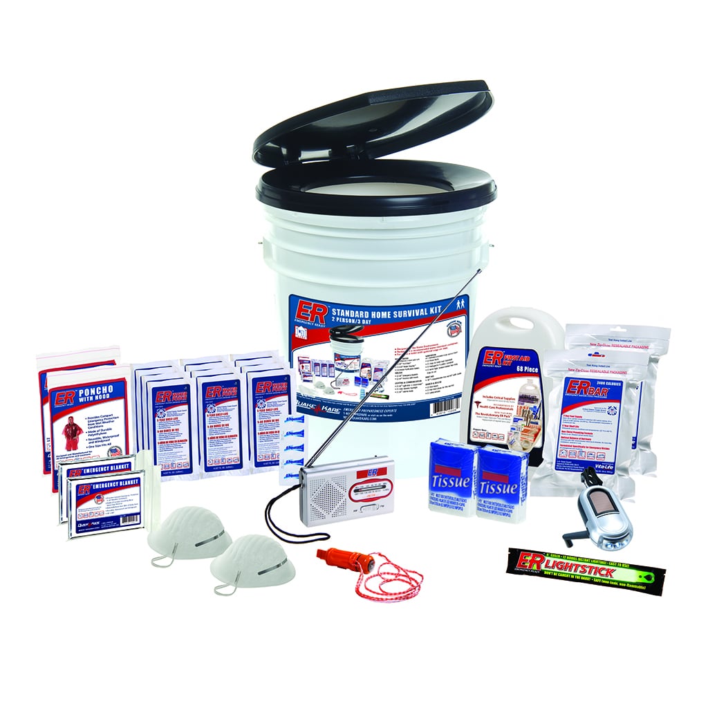 Quake Kare Four-Person Deluxe Survival Kit