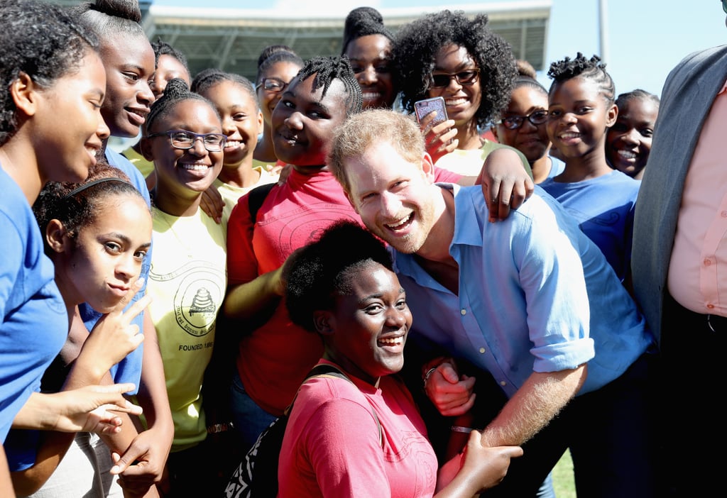 Prince Harry Dancing With Kids in the Caribbean 2016