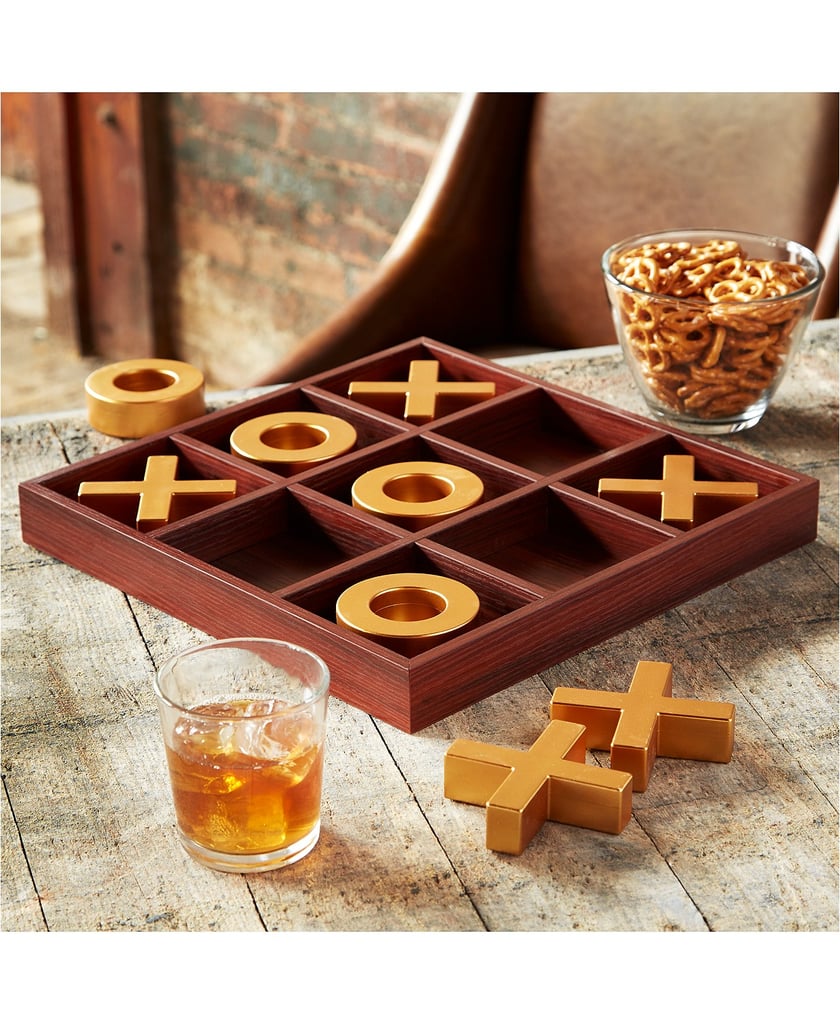 10-piece Wooden Tic-Tac-Toe Set